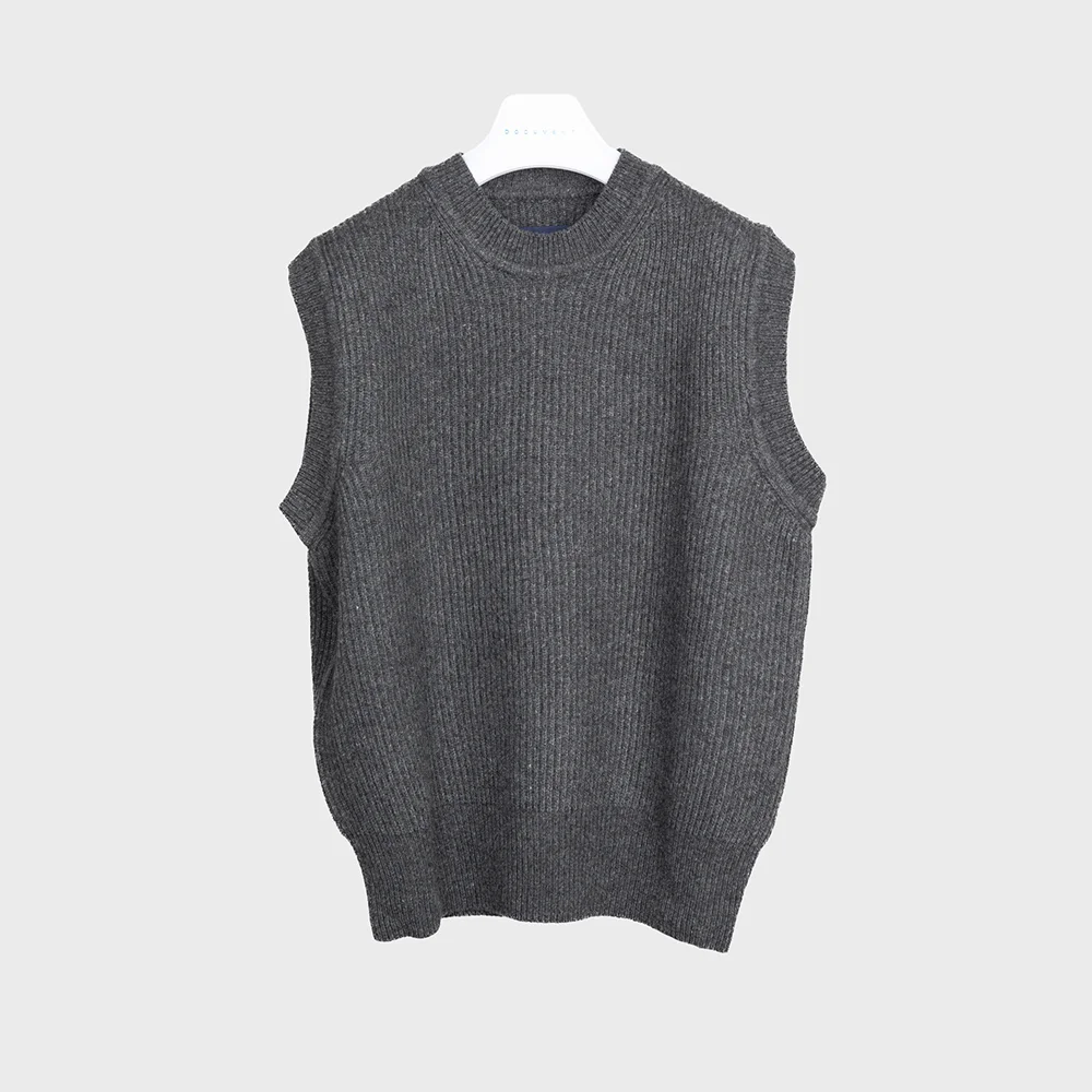 RELAXED VEST_D/GREY