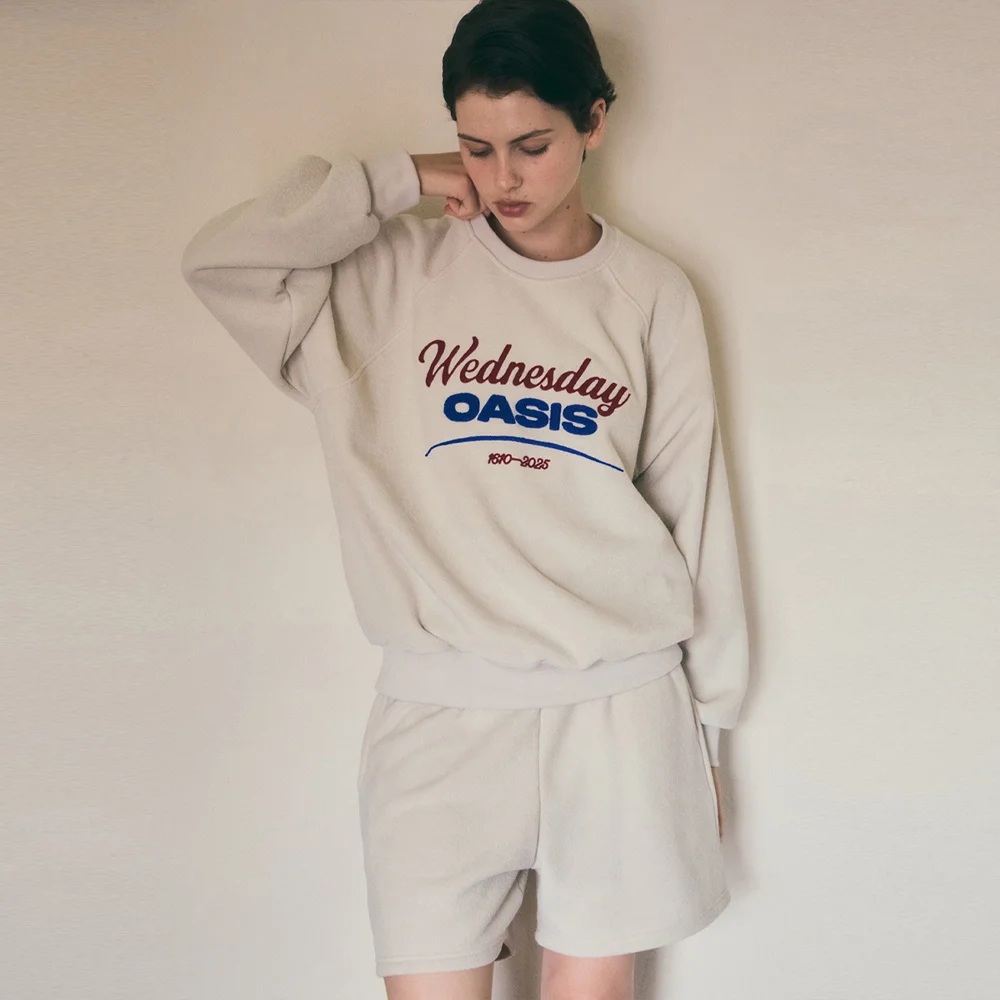Terry Fleece Sweat Shorts Set_CREAM(W25-TP55)