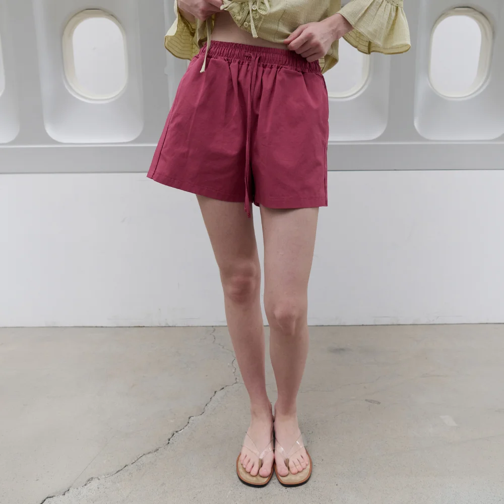 Bali Color Cotton Shorts (Plum)