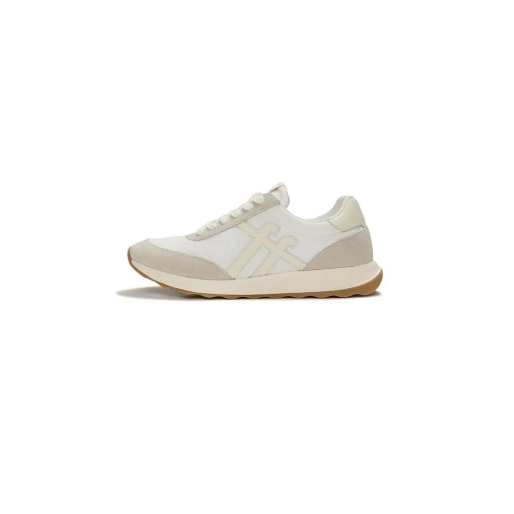 Samsung C&T Official 男裝 復古Q FF 布料/麂皮 Trainer 都市 白色 混搭(FT61K1N071)