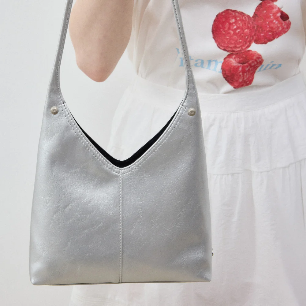 皮革 Hobo Bag