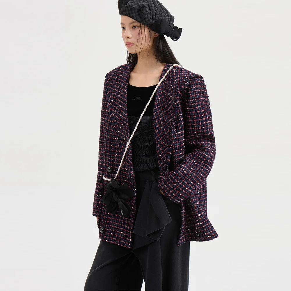 Sailor Tweed Jacket (navy) LFJAW25820NYX