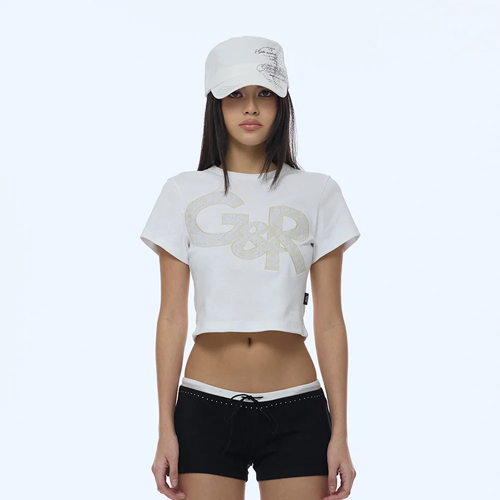 G&R LOGO CROP TOP_WHITE