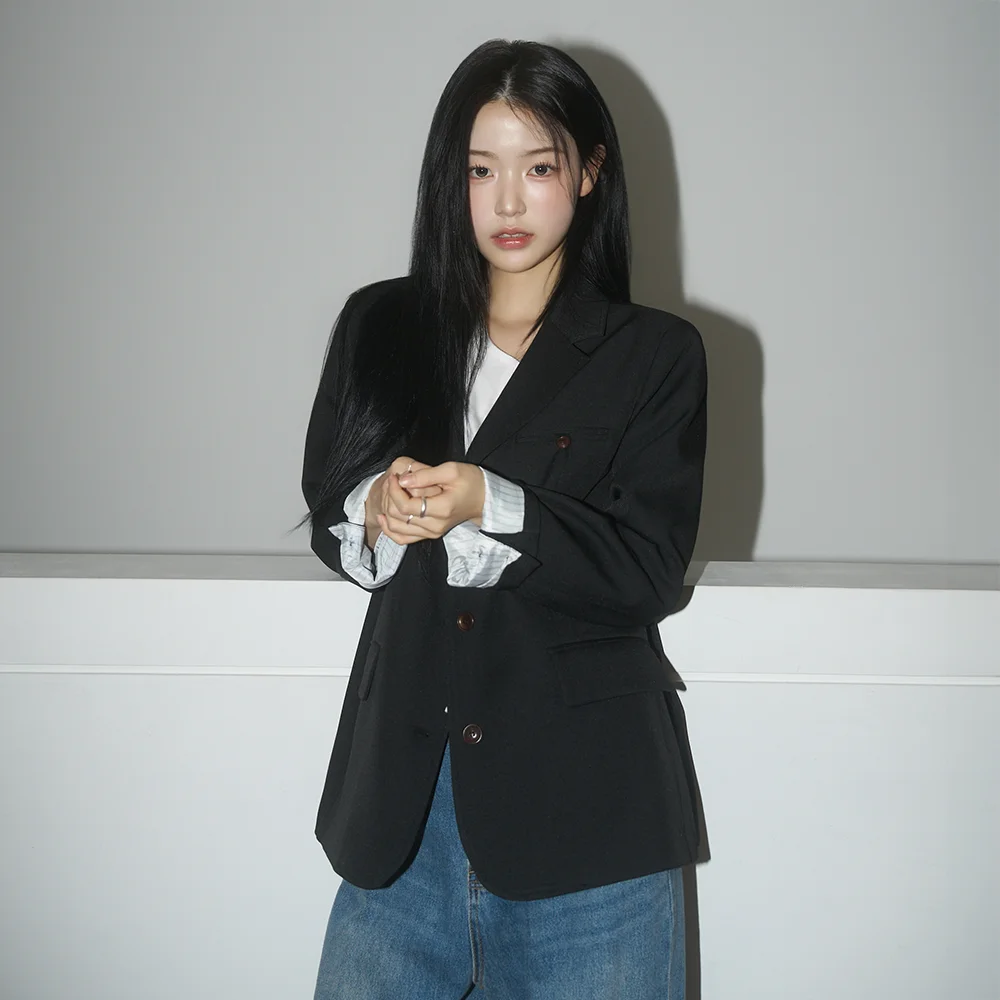 Hidden Stripe Single Jacket