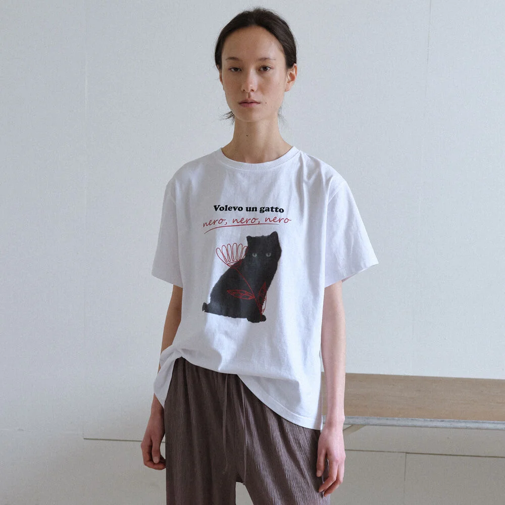 Gatto Nero T-shirt (White)