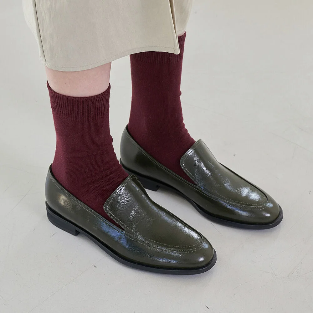 Isla Loafers Leather Khaki