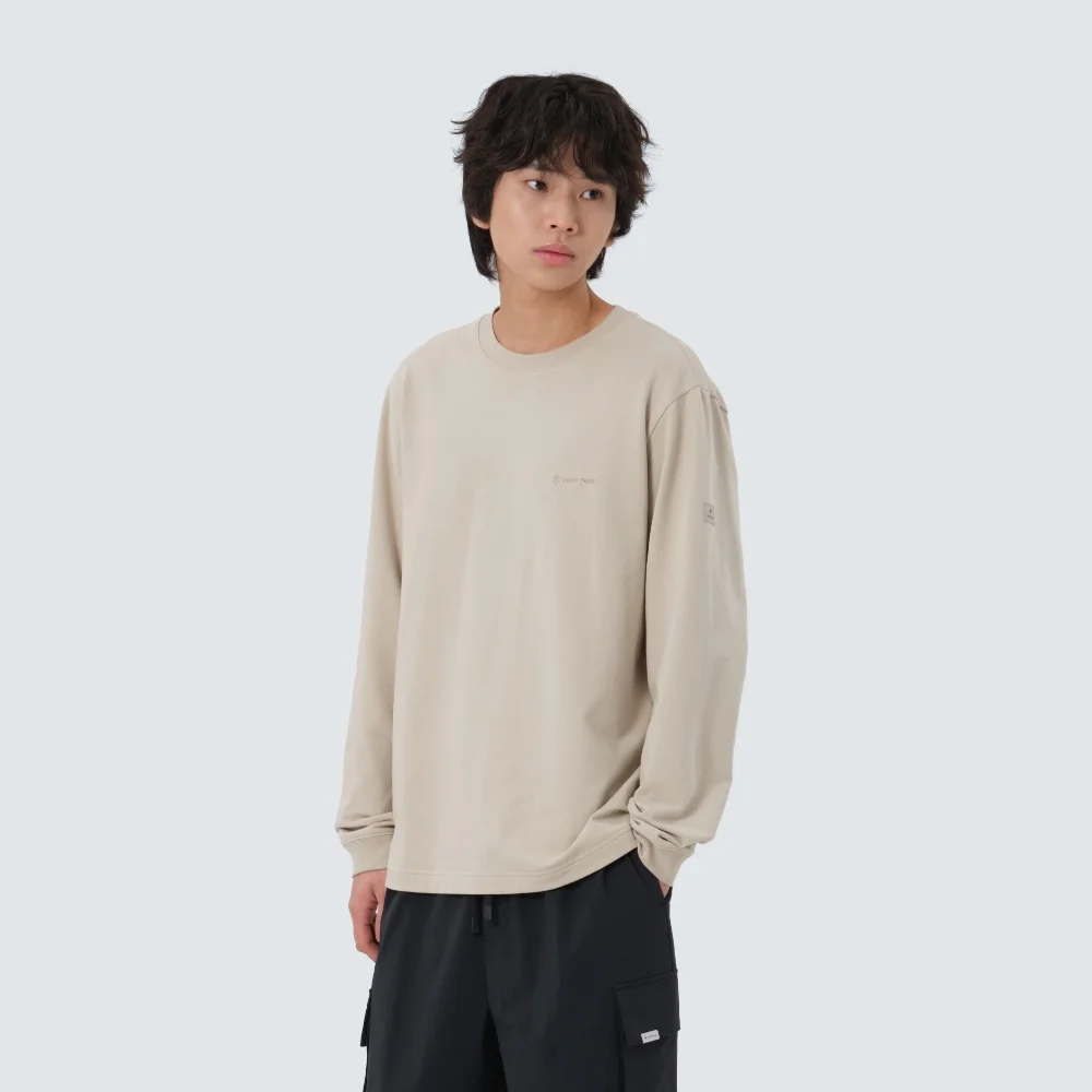 基本款 標誌 長袖 T恤 Light Beige (S25FMFTL10)