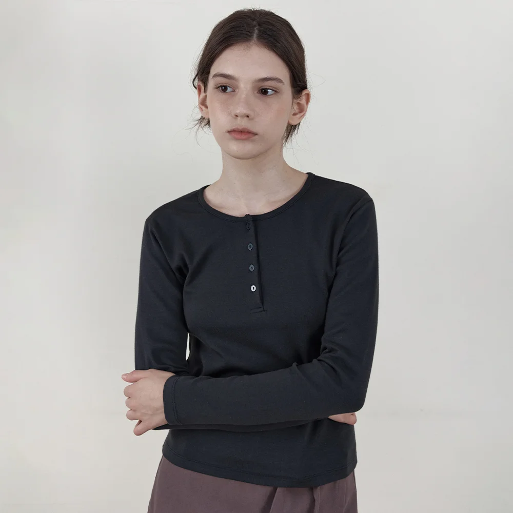 Haze Henley-Neck Long-Sleeve Tee_NAVY(WB6TP51)