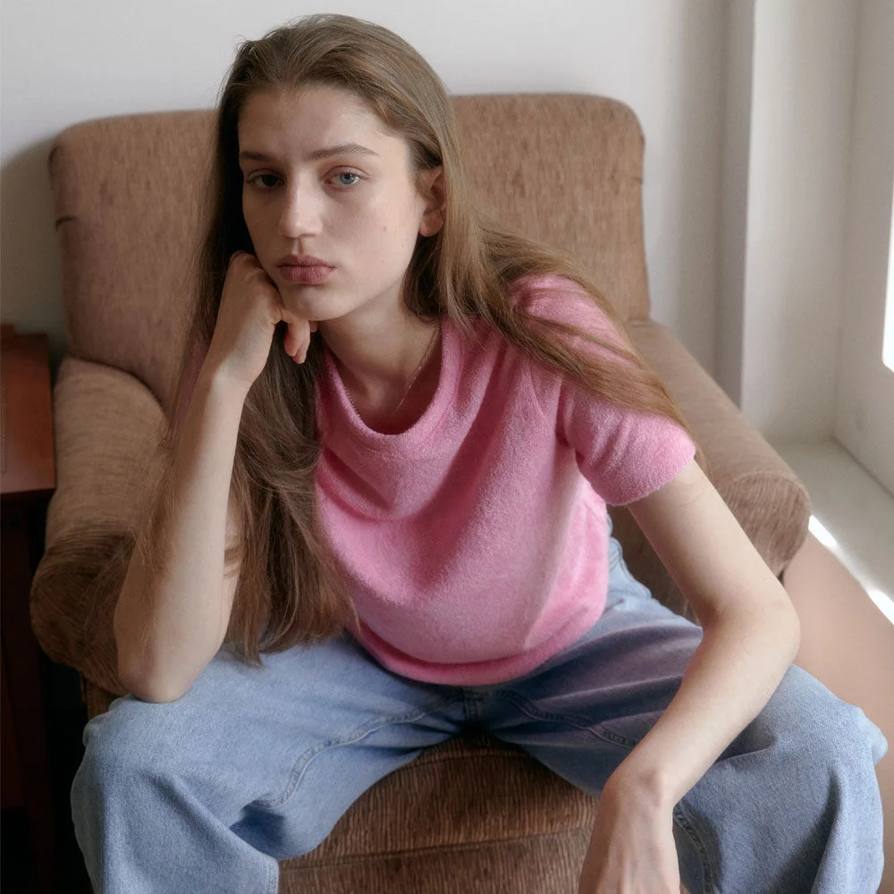 Soft Terry T-Shirts (Pink)