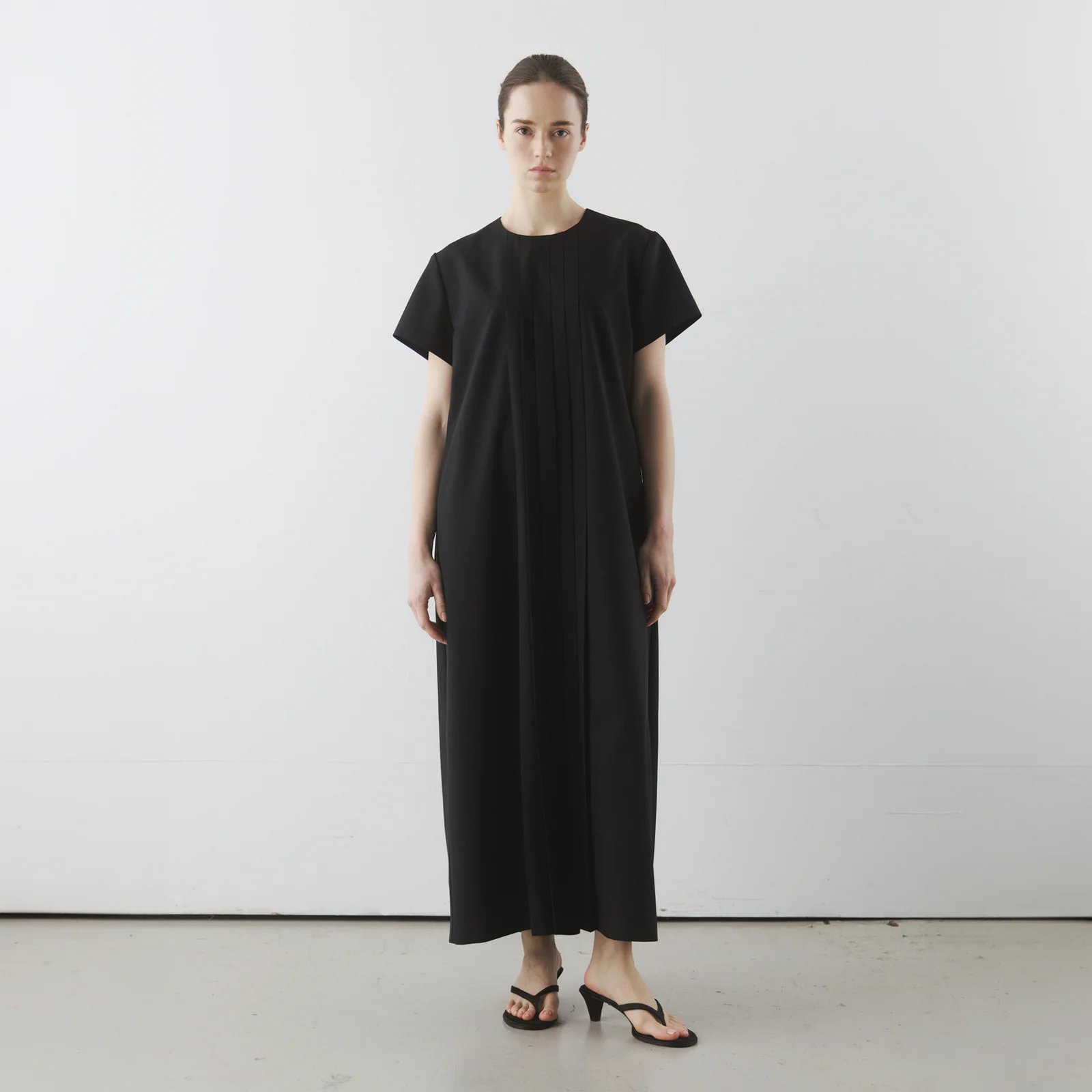 Biwa Long Dress in Black