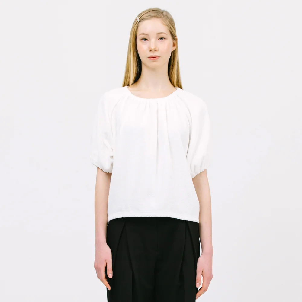boucle string top_white