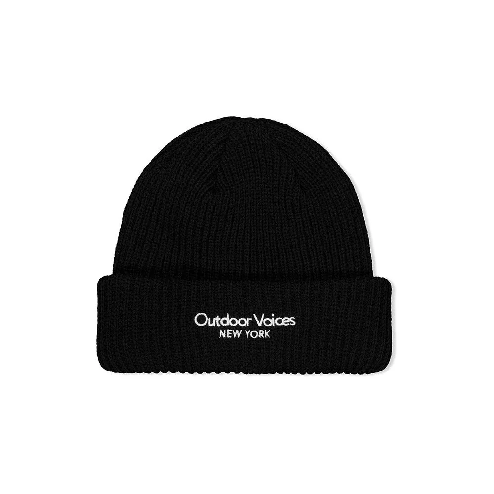 CLASSIC LOGO NY CUFF BEANIE (BLACK)
