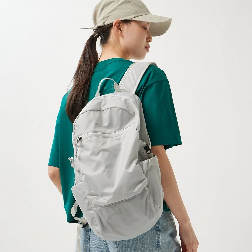 Columbia 通用 Bonne Le 森林綠 20L 可收納 輕量 背包 淺灰色 (C76YU0369060)