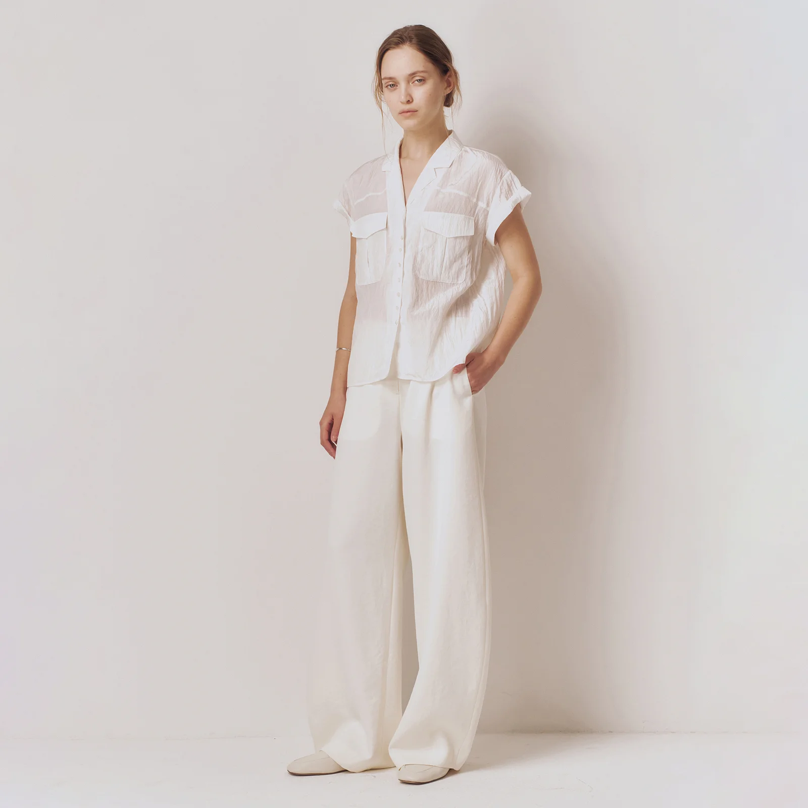 Curved Ceramic Pants White