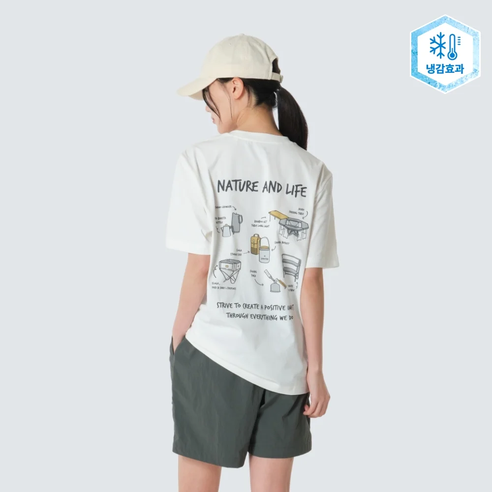速乾 裝備 圖案 短袖 T恤 Off White (S26MUTTS10)