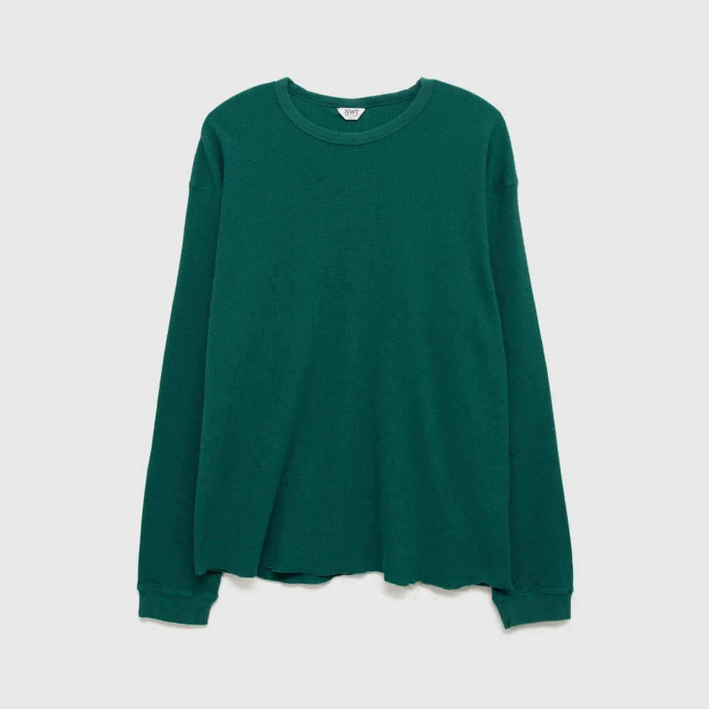 Waffle L/S Tee (Green)