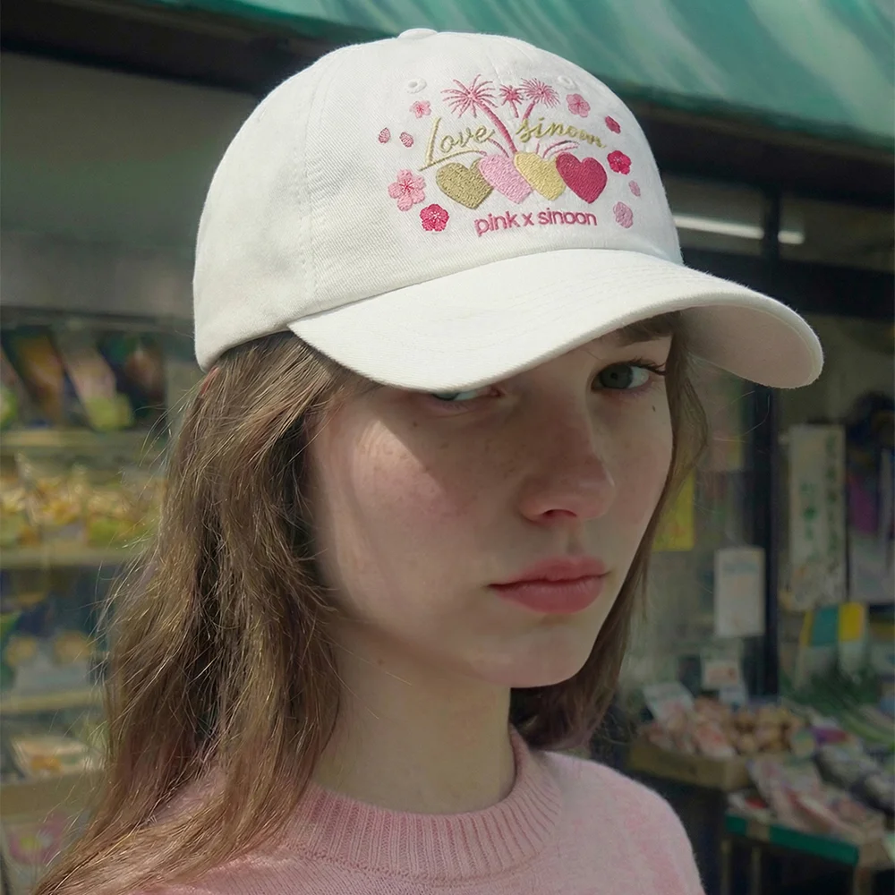 Pink X Sinoon Ball Cap (White)