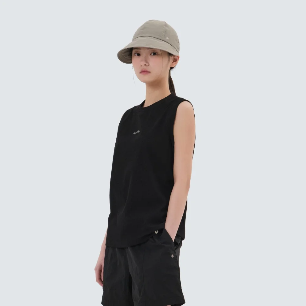 羅紋 女裝 無袖 Black (S25MWFST39)