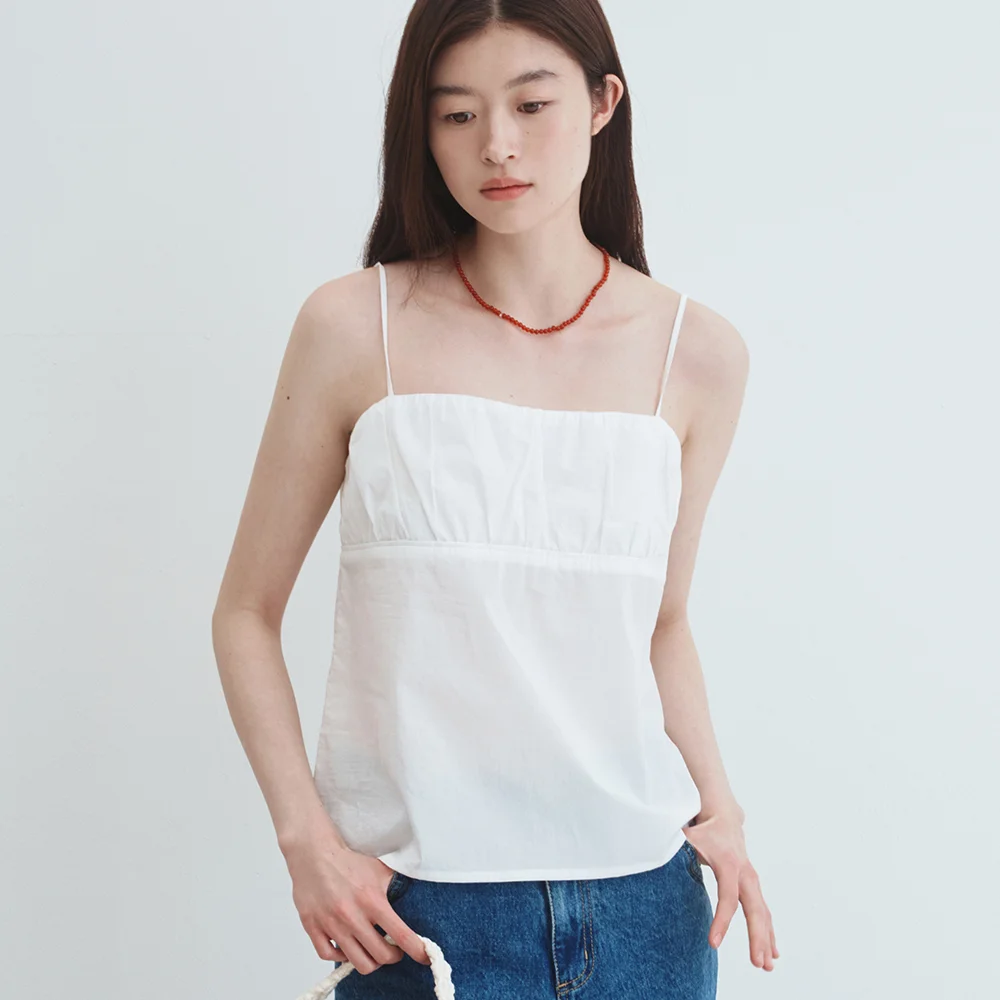 Flos Sleeveless Top (Ecru)
