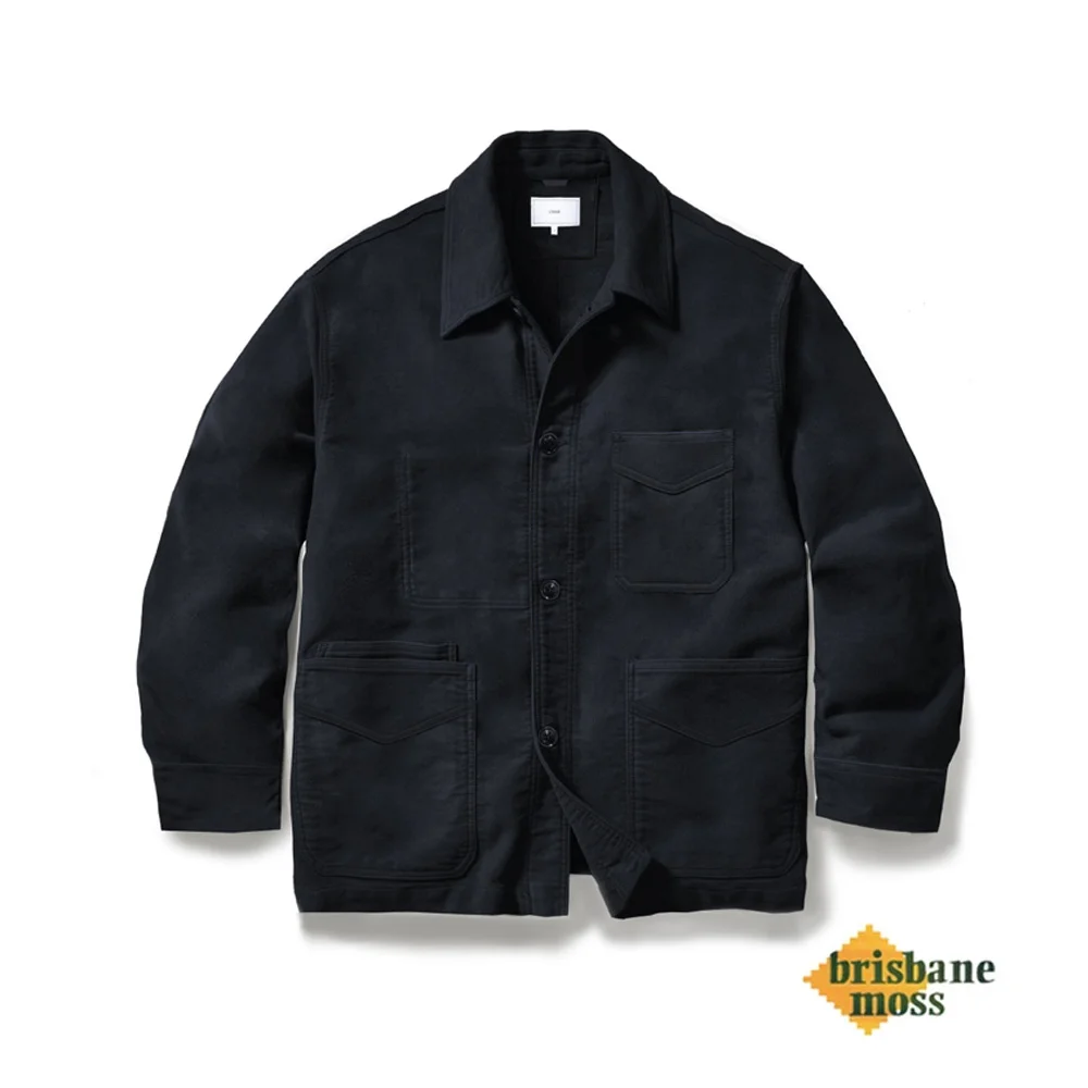 Theo French Work Jacket (Dark Navy)
