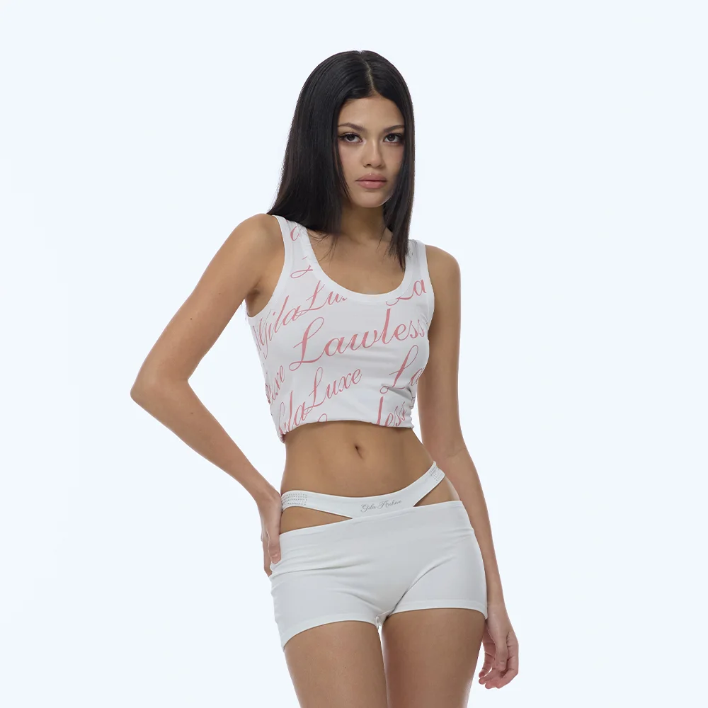 FULL OVER LOGO SLEEVELESS_WHITE