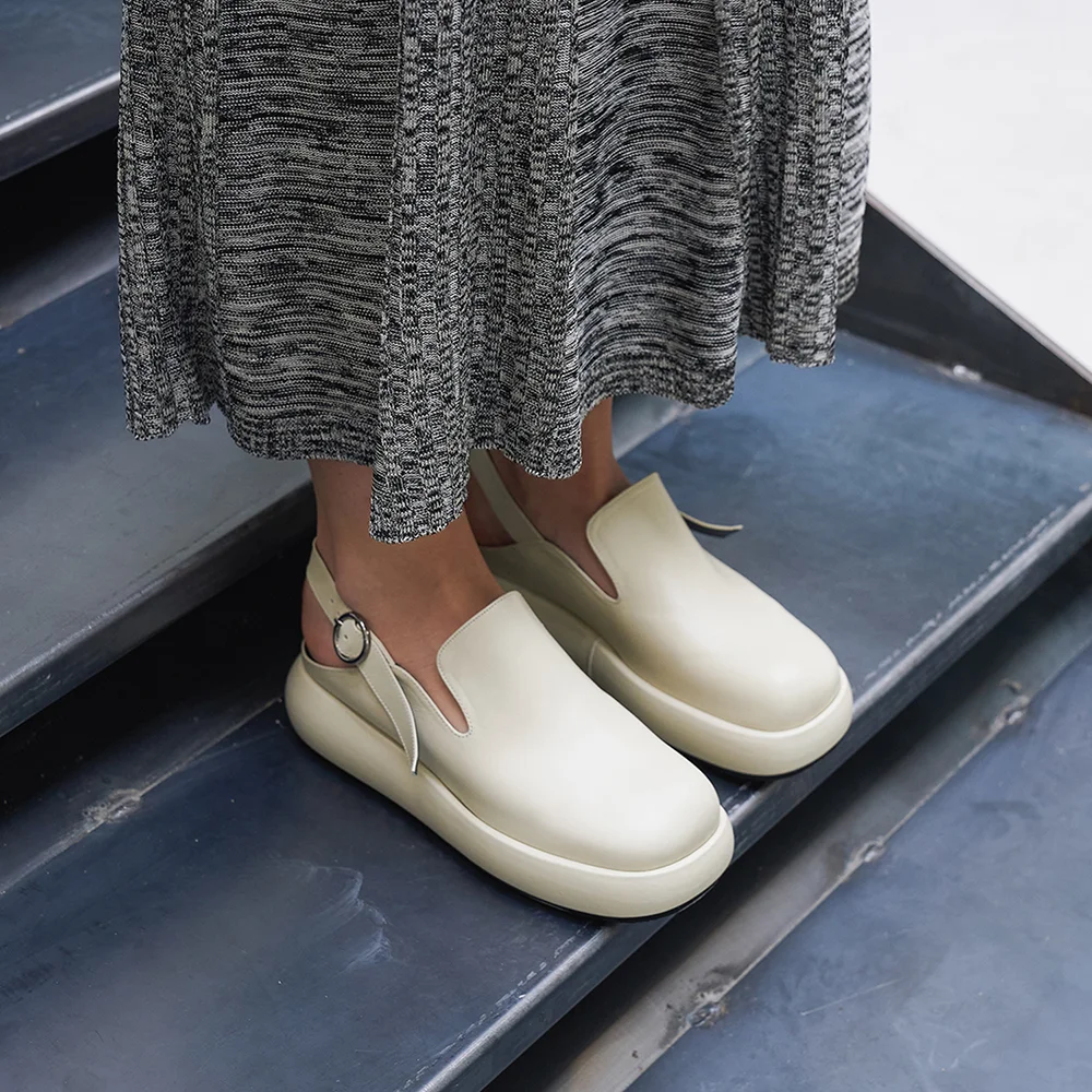 Lisa Clogs Leather Ivory