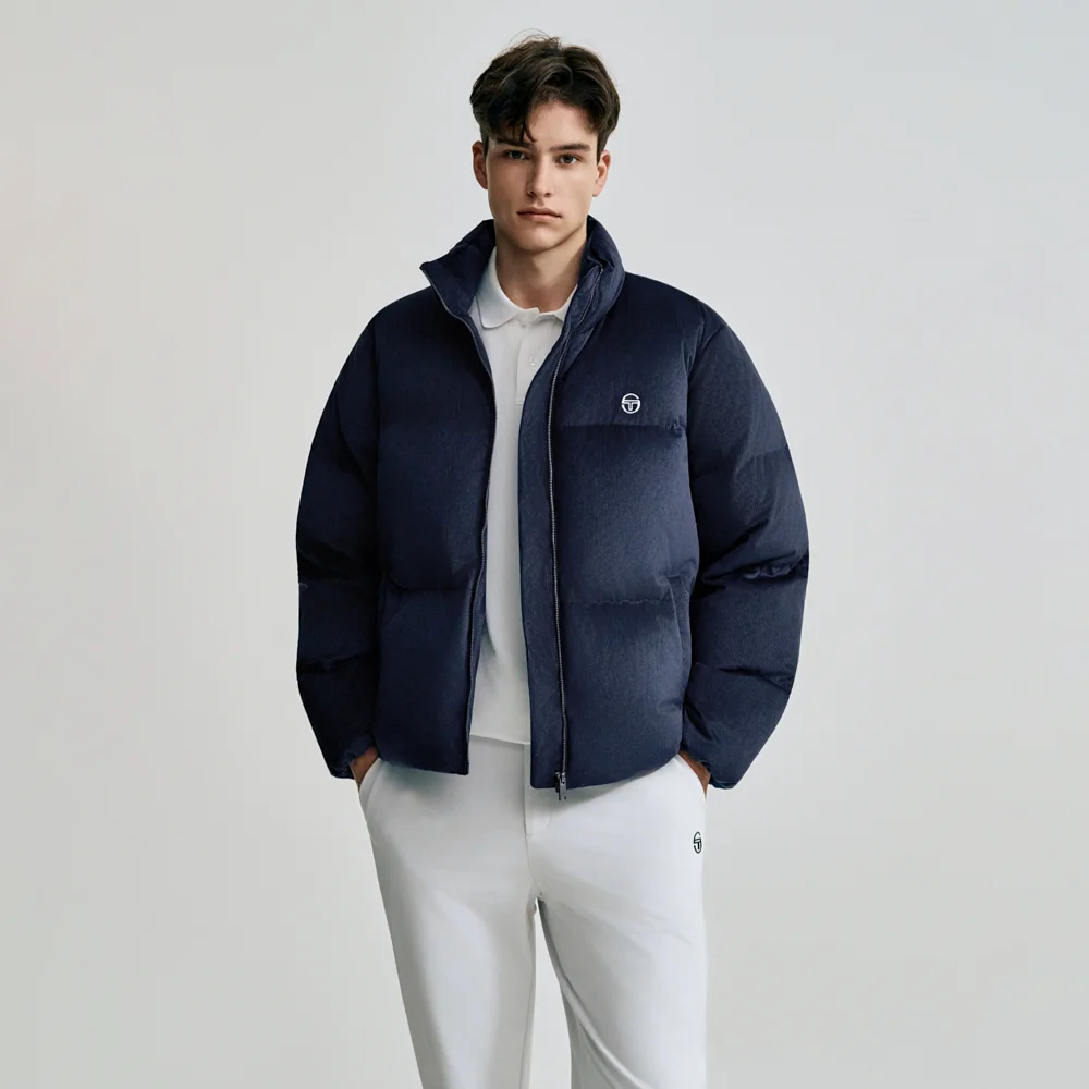 W Classico 燈芯絨 羽絨外套(NAVY)