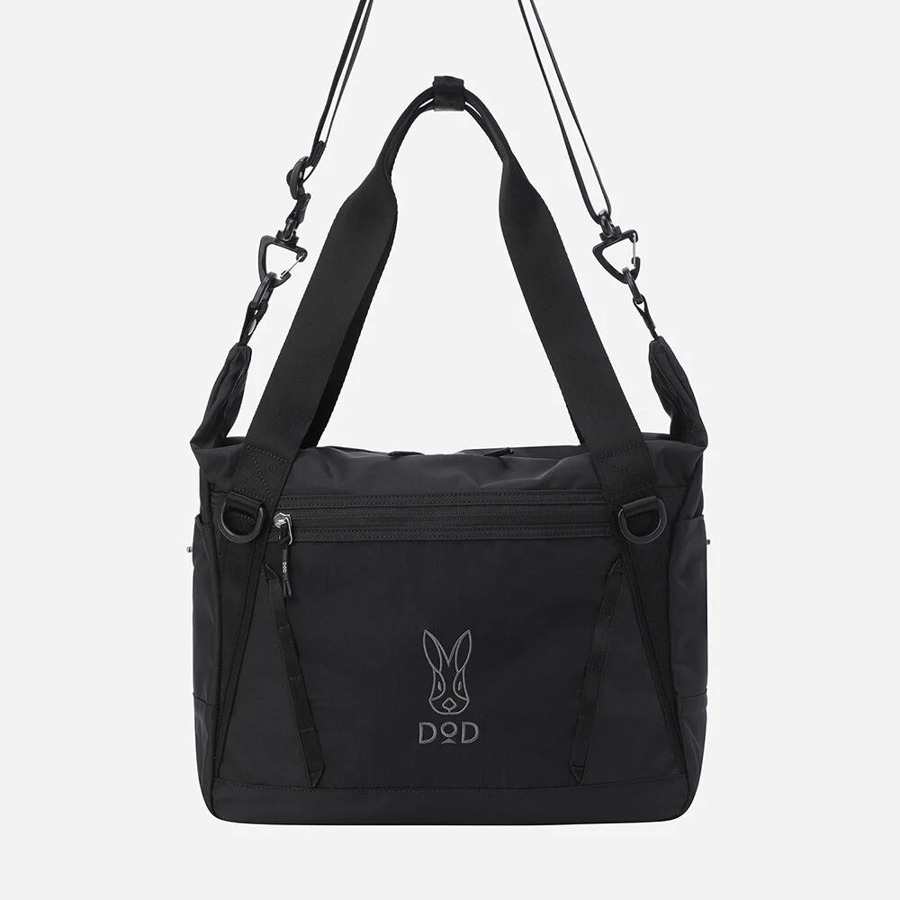 網格 輕量 斜揹袋(BLACK)