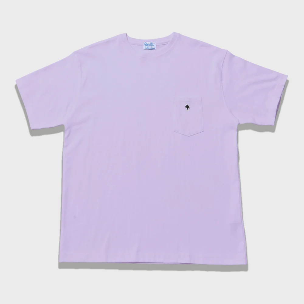 LUCKY CLOVER T-SHIRTS -L/PURPLE