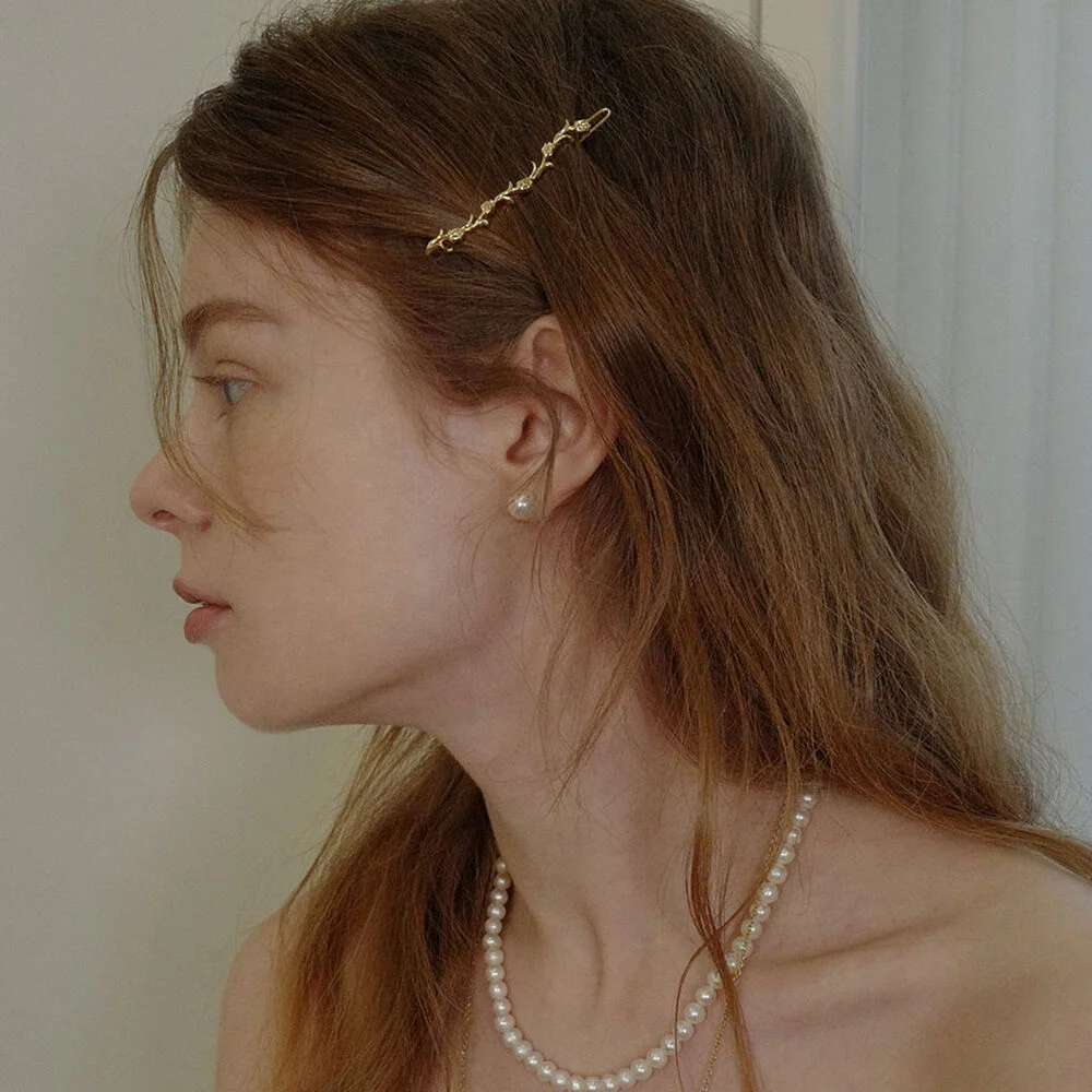 mini tulip line hairpin(2 colors)