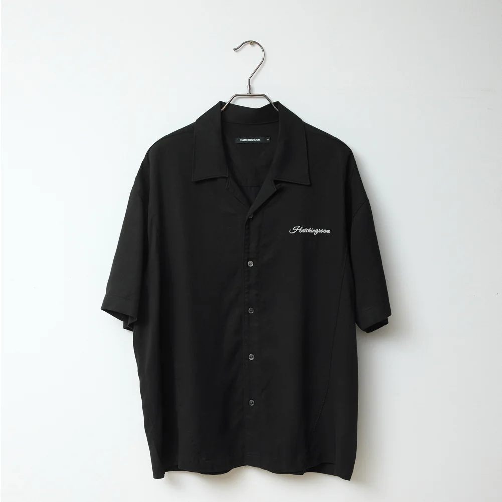 Camp Collar Shirt Tencel Black