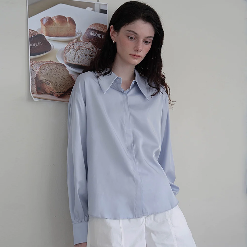 Satin Collar Shirt