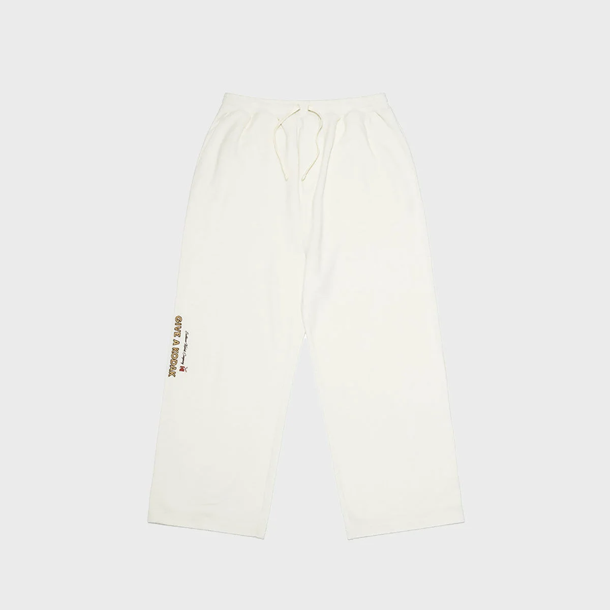 搖粒絨 直筒 褲子 IVORY