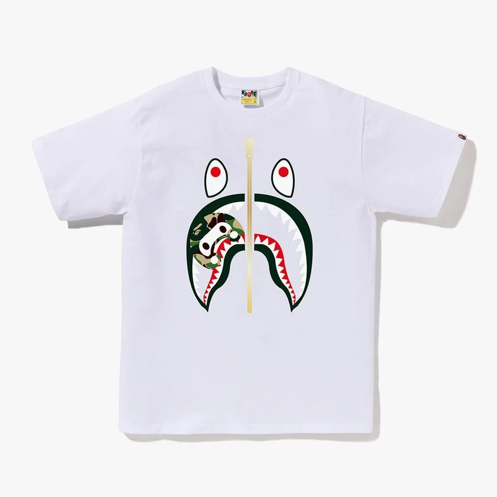 ABC 迷彩 Milo Shark T恤(M) WHITE/GREEN