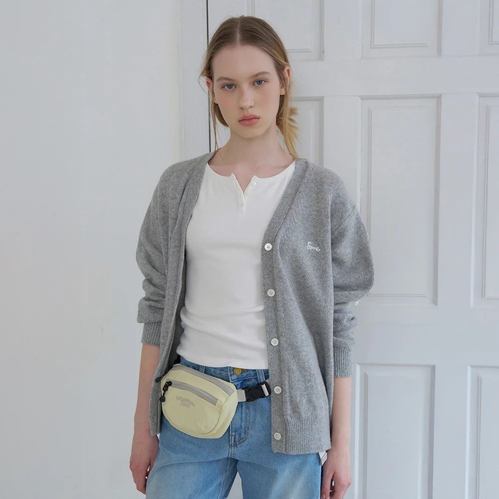 Rudy V-Neck Cardigan - Grey