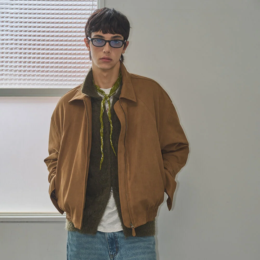 UNISEX 麂皮 衣領 短身外套 / SBE3U07010