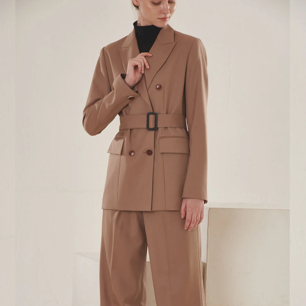 Belted long jacket (BG)