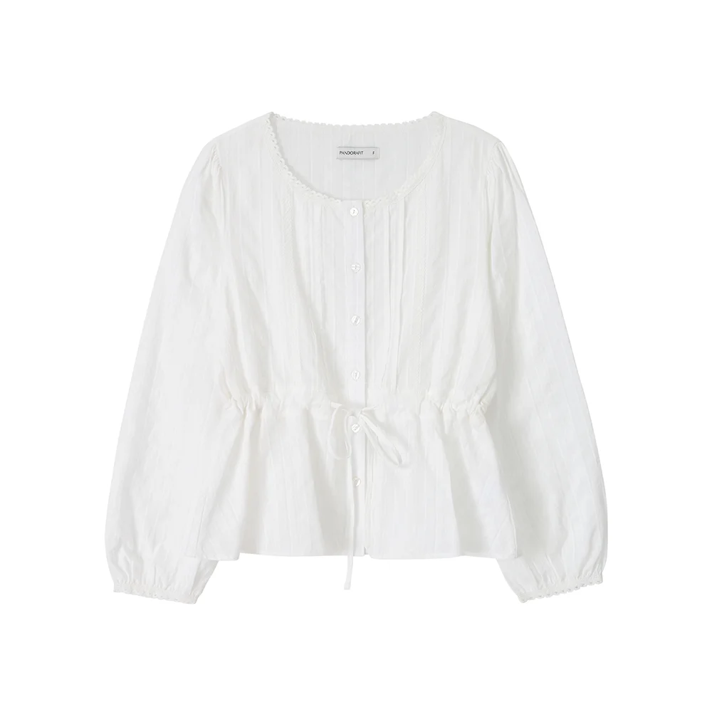Lace String Blouse (white)