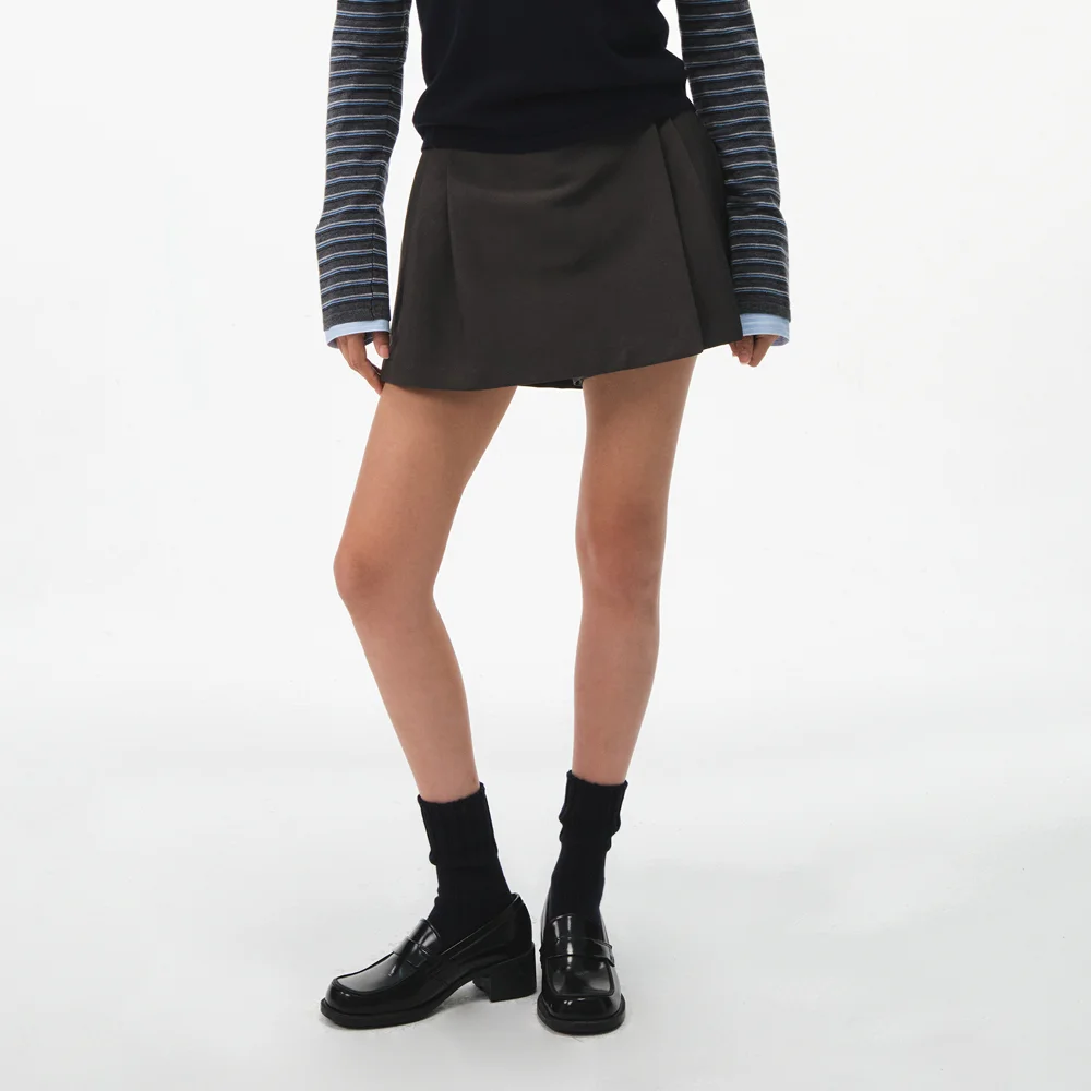 CAMI SKIRT PANTS (CHARCOAL)