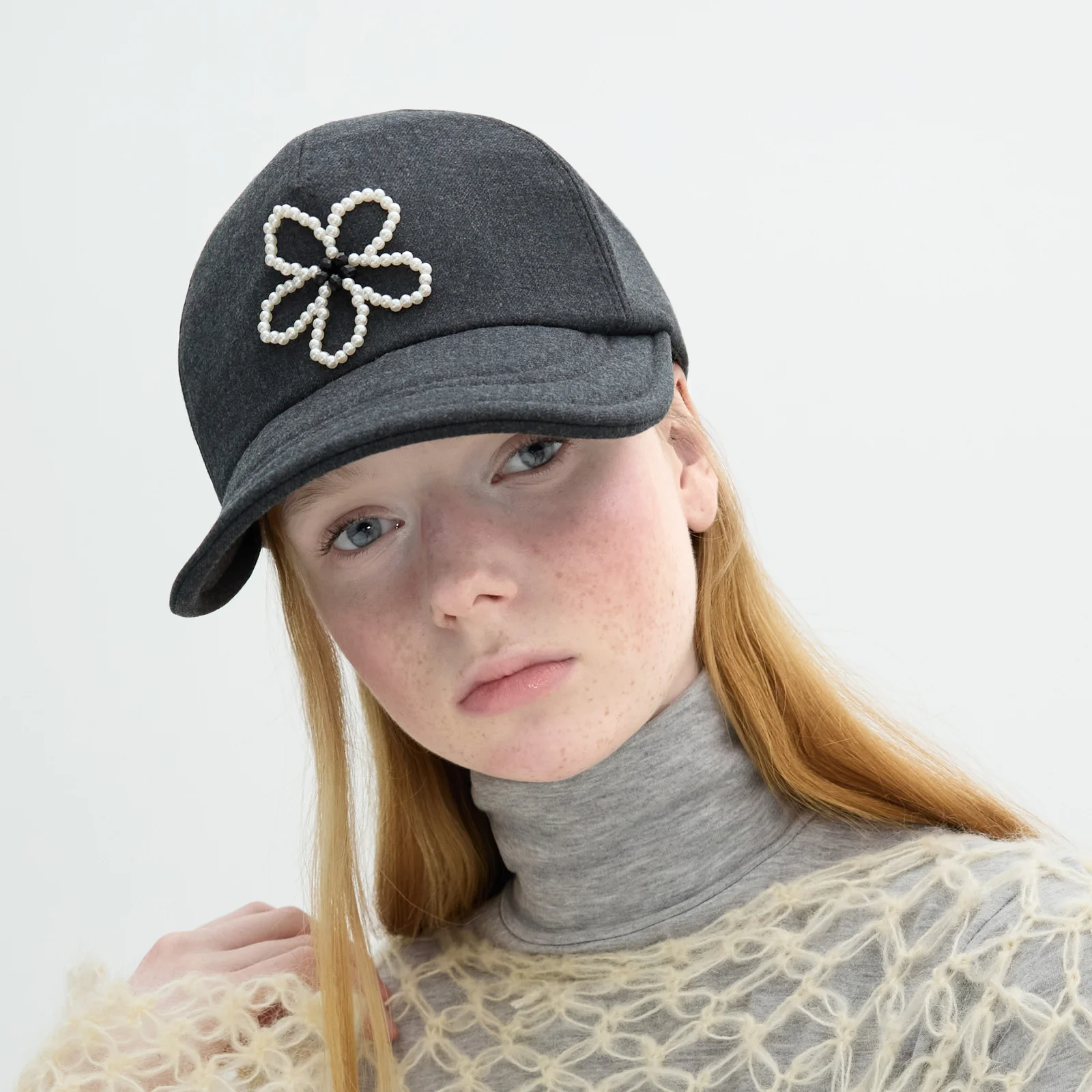 Fleur Cap - Charcoal