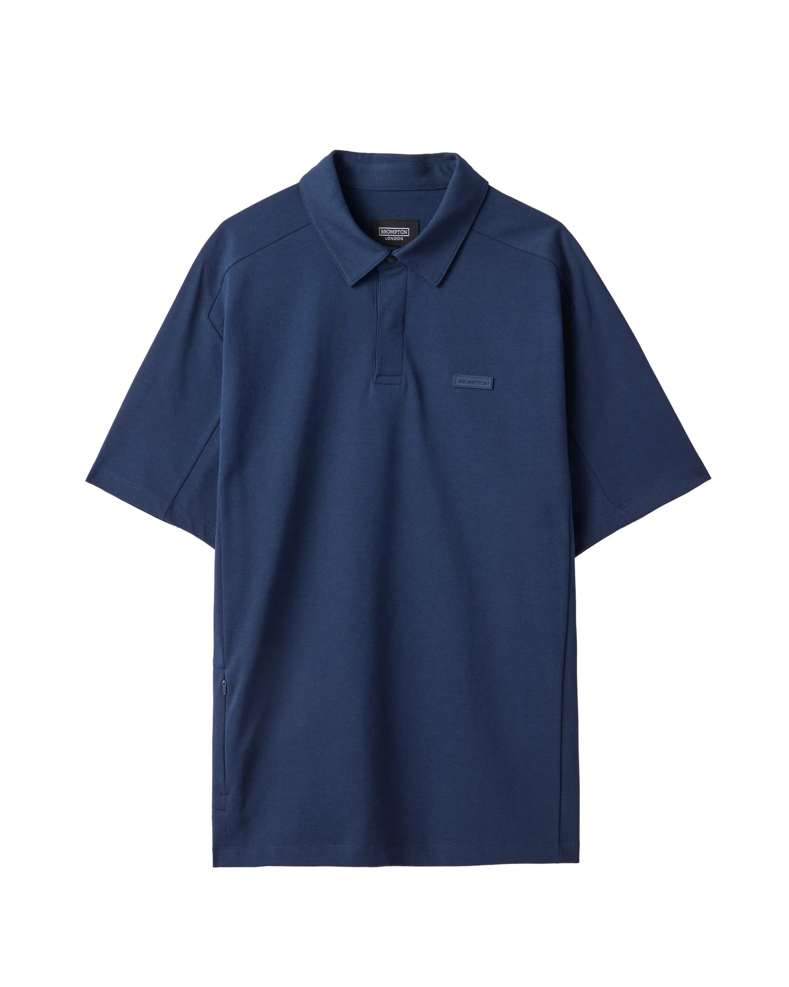 BUTTON COLLAR T-SHIRT - NAVY (P242MPL222)