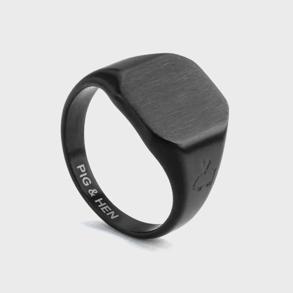 Signet 16 經典 戒指 - 黑色