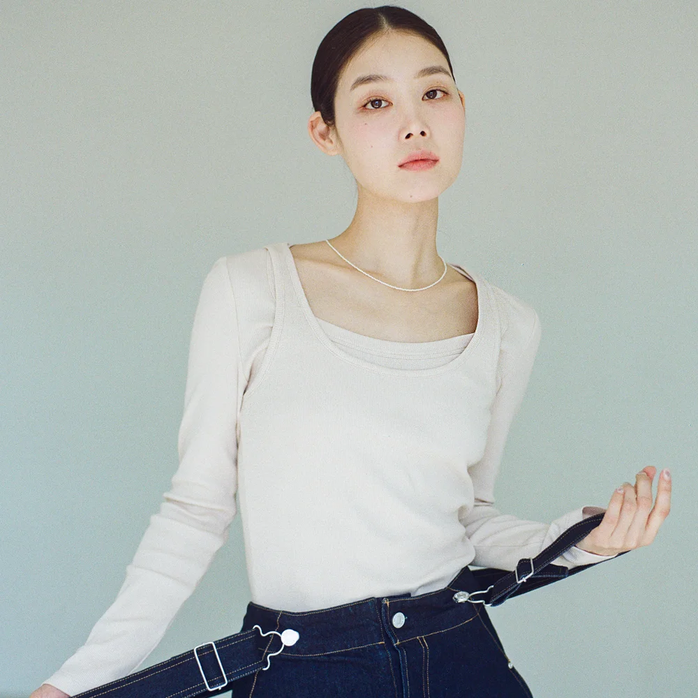 Soft Fit Layered Top (3colors)