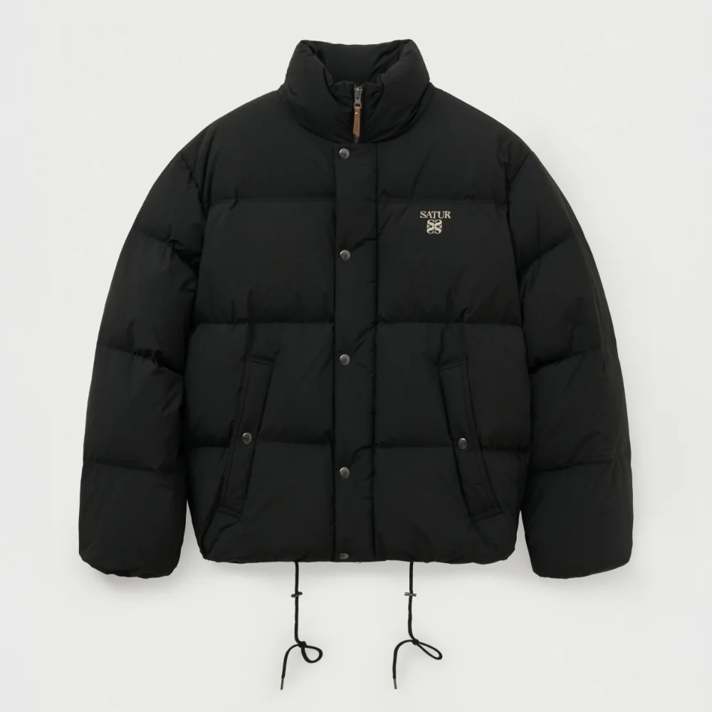 Lauren Puffer 帆布 Down 羽絨外套 黑色