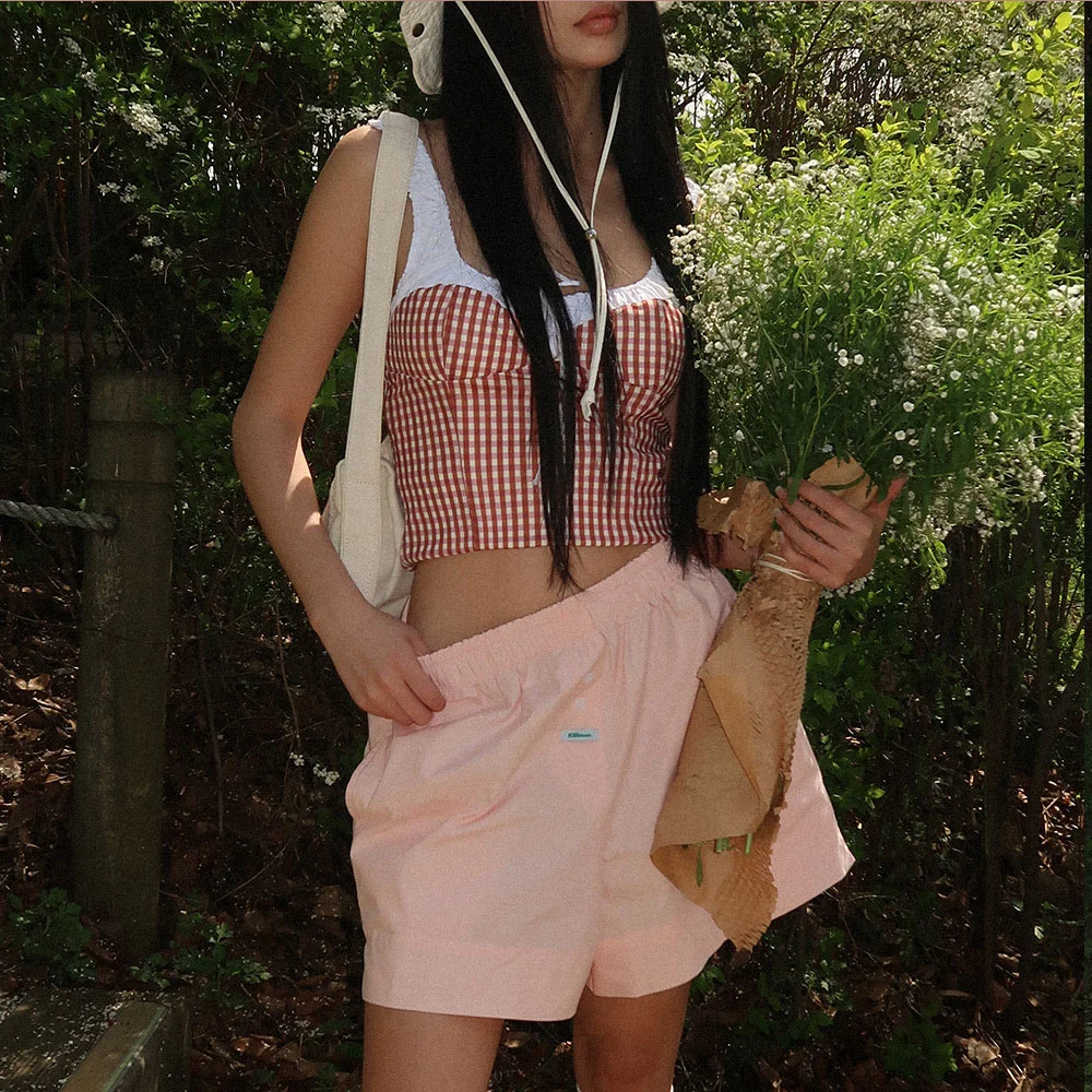 Summer One Mile Cozy Shorts - apricot pink