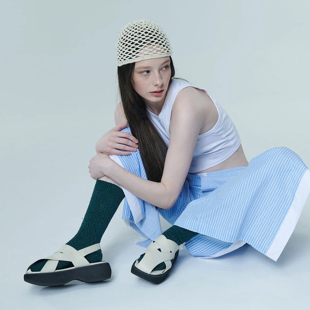 Balle flatform sandals (Cream)