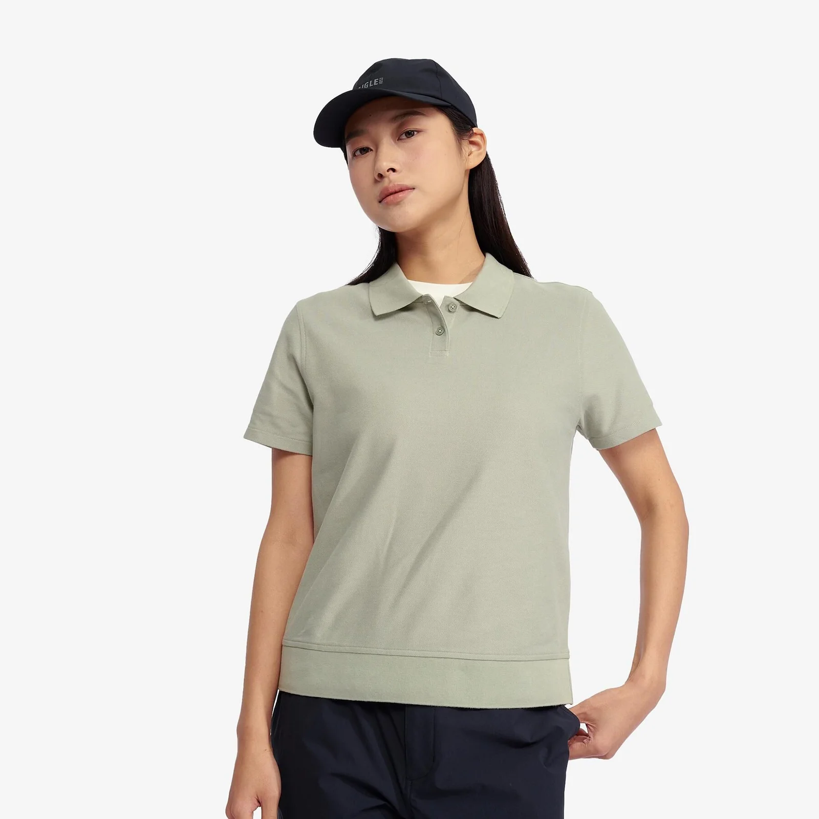 女裝 COOLMAX 短袖 Polo 襯衫 AAS25WPSH001SAU