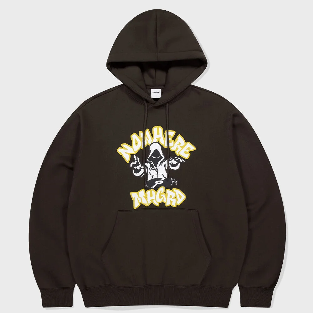 NOWHERE DJ HOODIE BROWN(MG2EFMM420A)