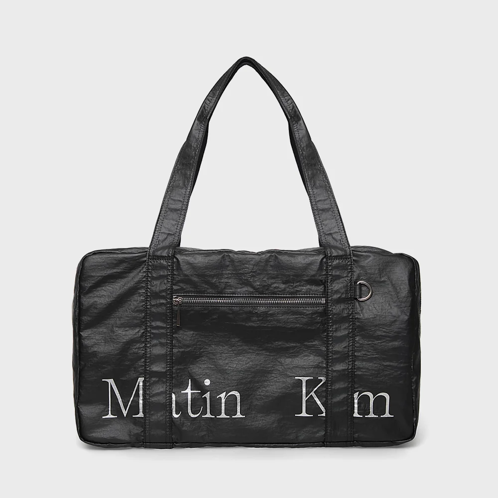 MATIN UTILITY SQUARE DUFFEL BAG IN BLACK