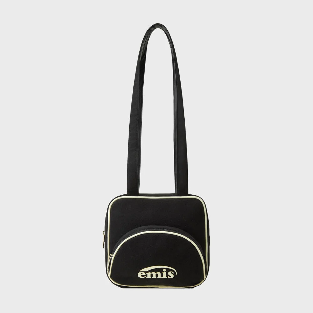 JERSEY LOGO SHOULDER BAG-BLACK